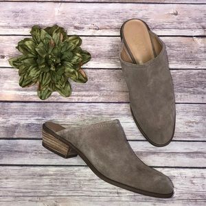Franco Sarto Rosita Mules Clogs Tan Taupe